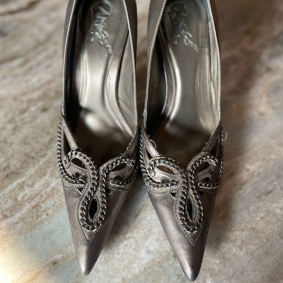 Carlos Santana Chainber Platino Heels - Silver - Picture 7 of 8